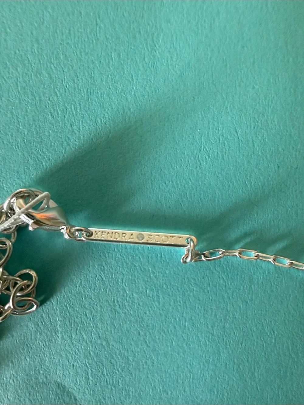 Kendra Scott Silver Y-Shape Lariat Necklace - White/Silver Accent